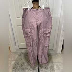 Women's Mauve Cargo Pants with Utility Pockets